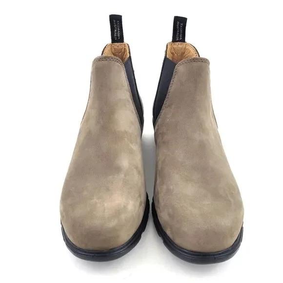 BLUNDSTONE 1974 Stone nubuck ankle womens chelsea boot US size 8.5 - Picture 4 of 16